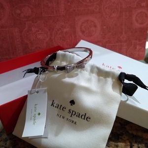 Kate Spade Ready Set Bow Silver Bracelet